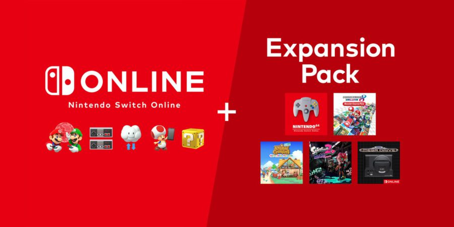 Imagem promocional do Nintendo Switch Online + Pacote adicional.