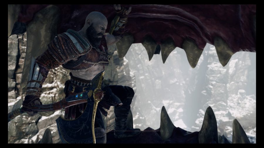 Kratos na boca do dragão