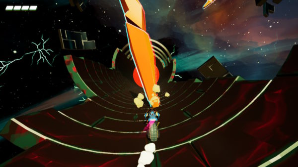 cena de gripper mostrando os obstáculos que aparecem em cima do jogador