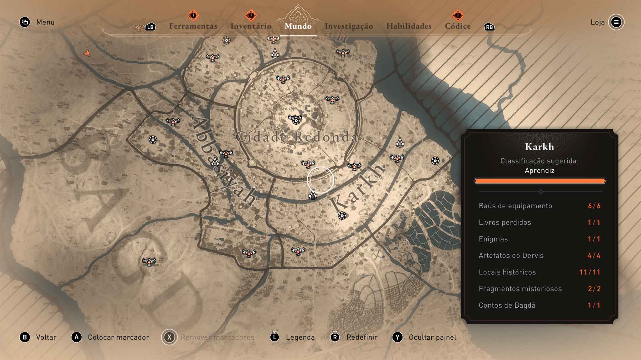 assassins creed mirage mapa